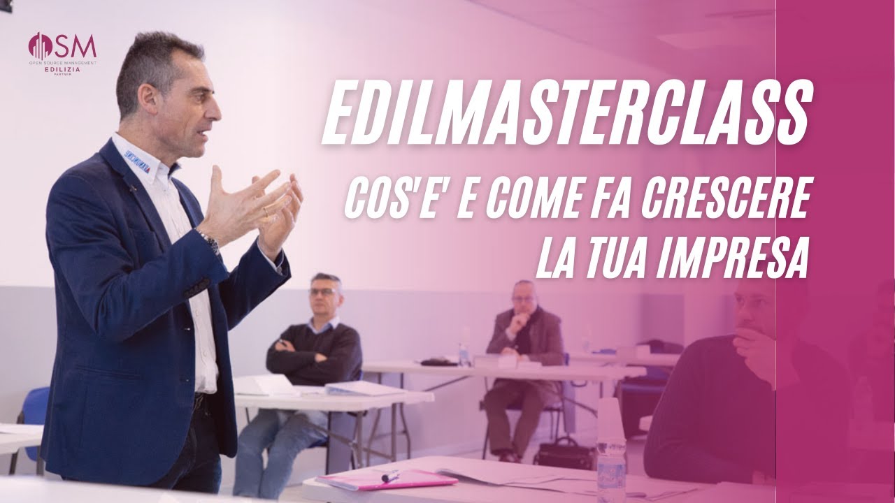 Edilmasterclass, cos'&egrave; e come pu&ograve; aiutarti la scuola per imprenditori