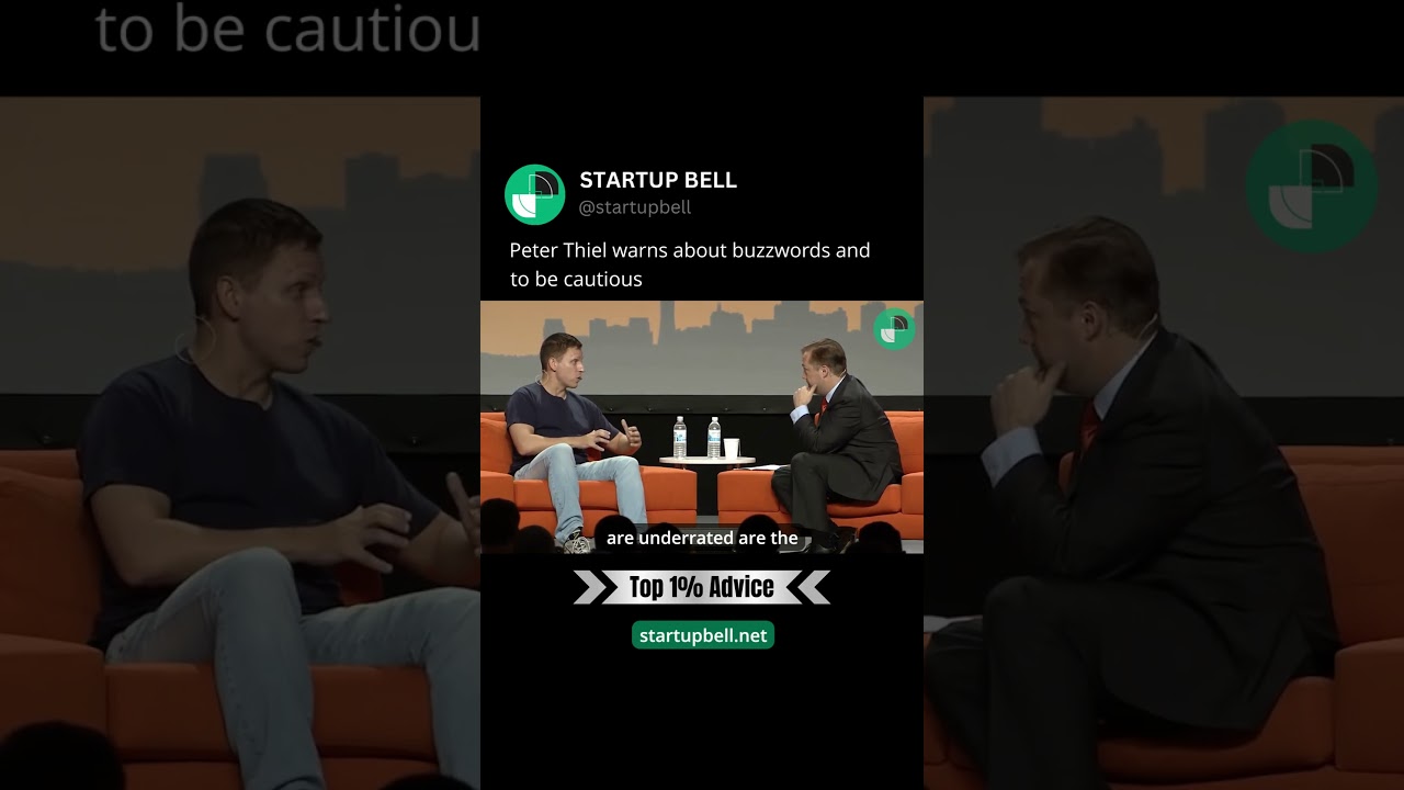 Peter Thiel warns about buzzwords