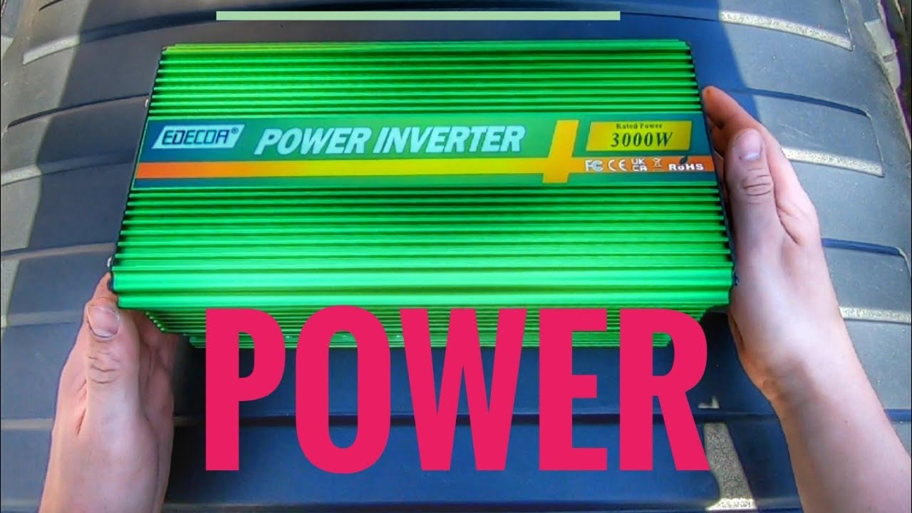 EDECOA 3000W 24V Power Inverter instalation Przetwornica prądu 240v instalacja podłączenie