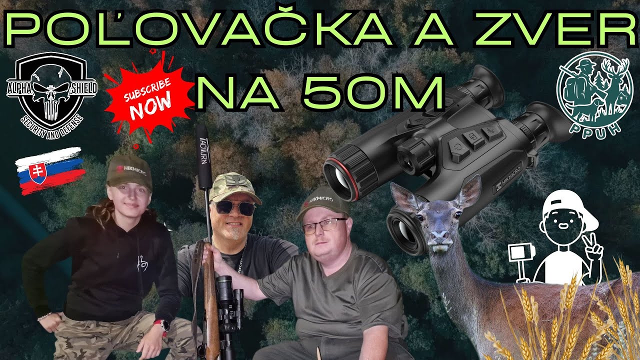 POĽOVAČKA S HABROKOM 4K A ZVER NA 50 METROV