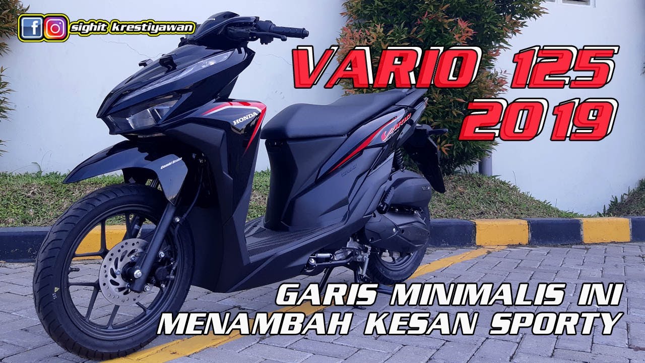 Review | Honda Vario 125 CBS warna striping terbaru 2019