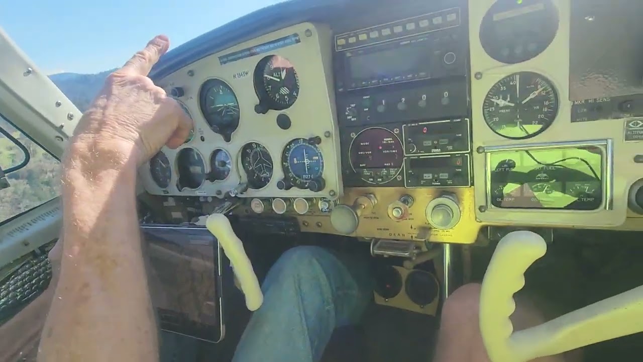 taking off from O16 Garberville Rwy 18