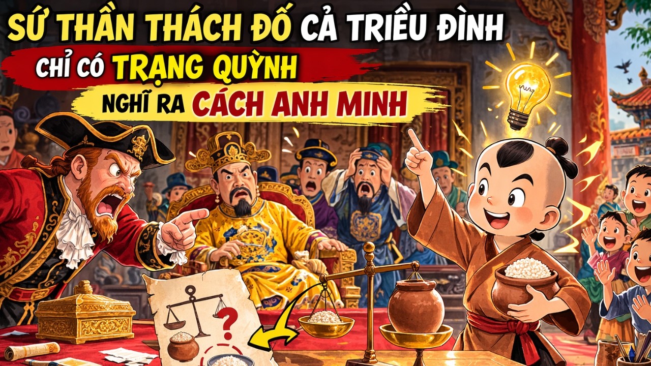 Sứ Thần Thách Đố Cả Triều Đình – Chỉ Có Trạng Quỳnh Nghĩ Ra Cách