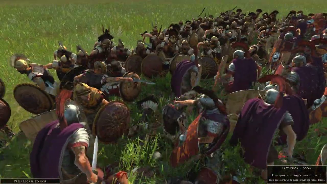 Total War  Rome II: praetorian Guard vs Royal peltasts