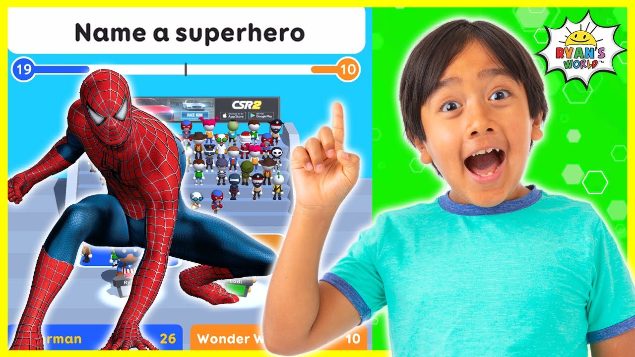 Ryan plays Guess the TOP Answers games for kids!