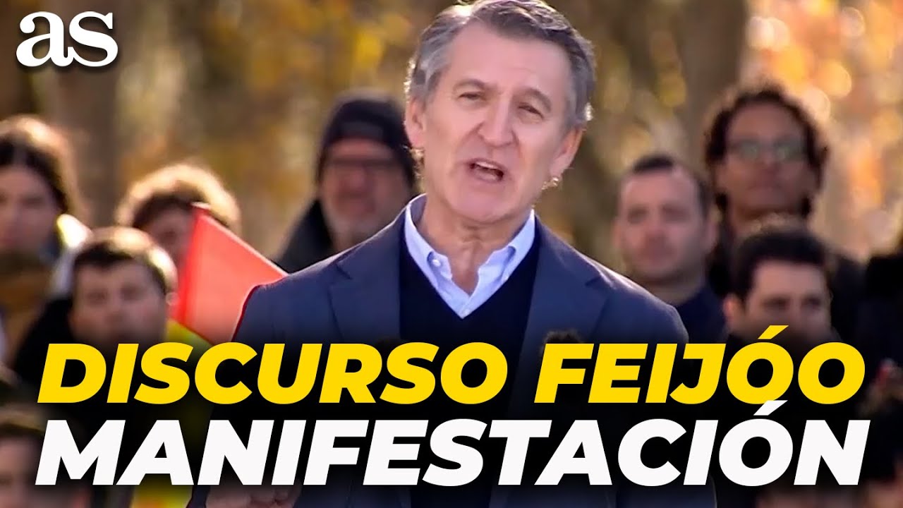 FEIJ&Oacute;O, DISCURSO COMPLETO en la MANIFESTACI&Oacute;N del PP en MADRID contra el GOBIERNO | 'ELECCIONES YA'