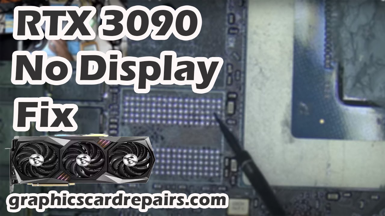 RTX 3090 Repair Faulty Memory Fix - No Display Fix - GPU Core Reflow.