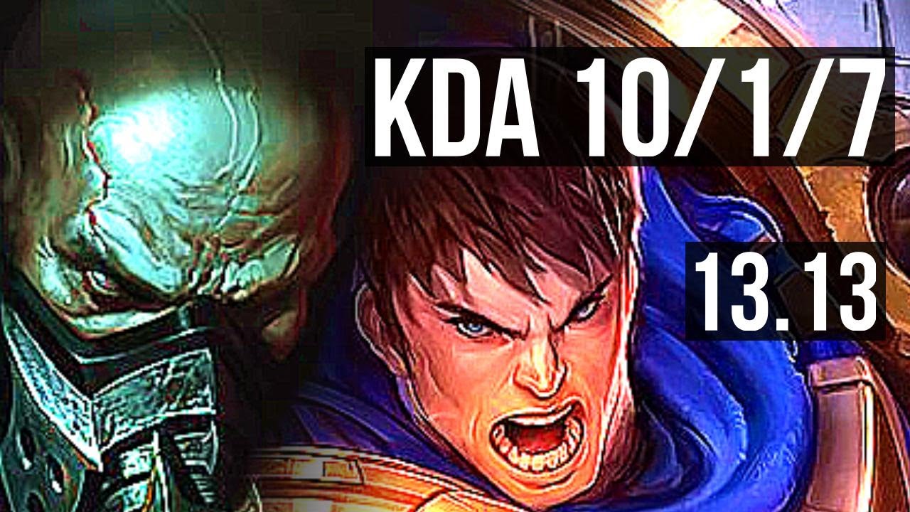 URGOT vs GAREN (TOP) | 10/1/7, Rank 5 Urgot, 1.4M mastery, 700+ games | KR Grandmaster | 13.13
