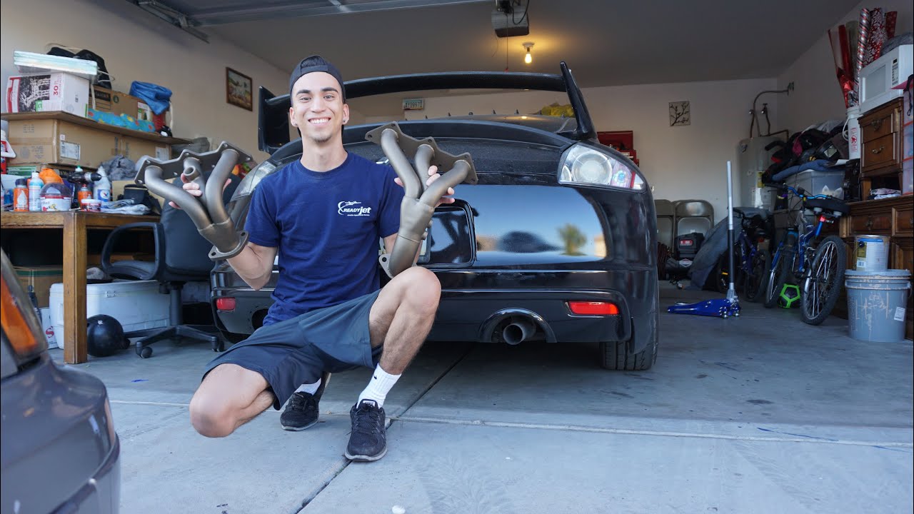 INSTALLING $700 headers:RRE HEADER INSTALL 4g Eclipse GT