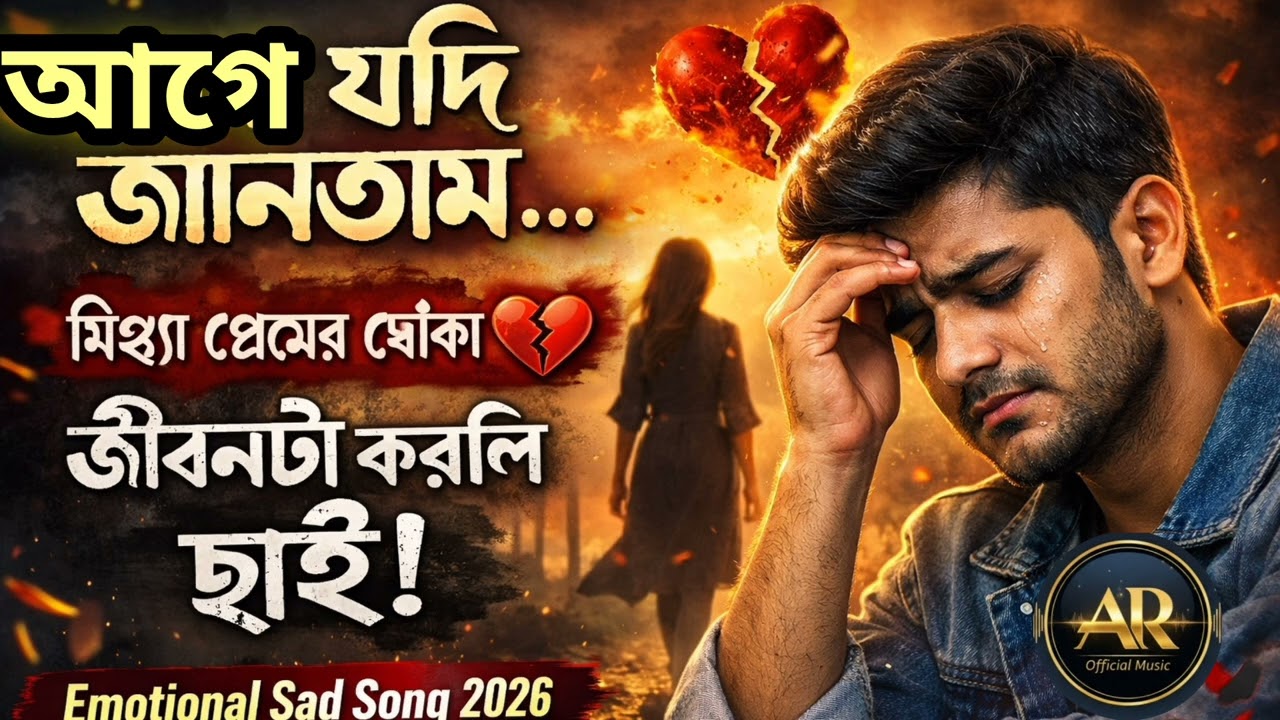 আগে যদি জানতাম | মিথ্যা প্রেমের ধোঁকা | Bangla Emotional Sad Song 2026 💔#love #song 