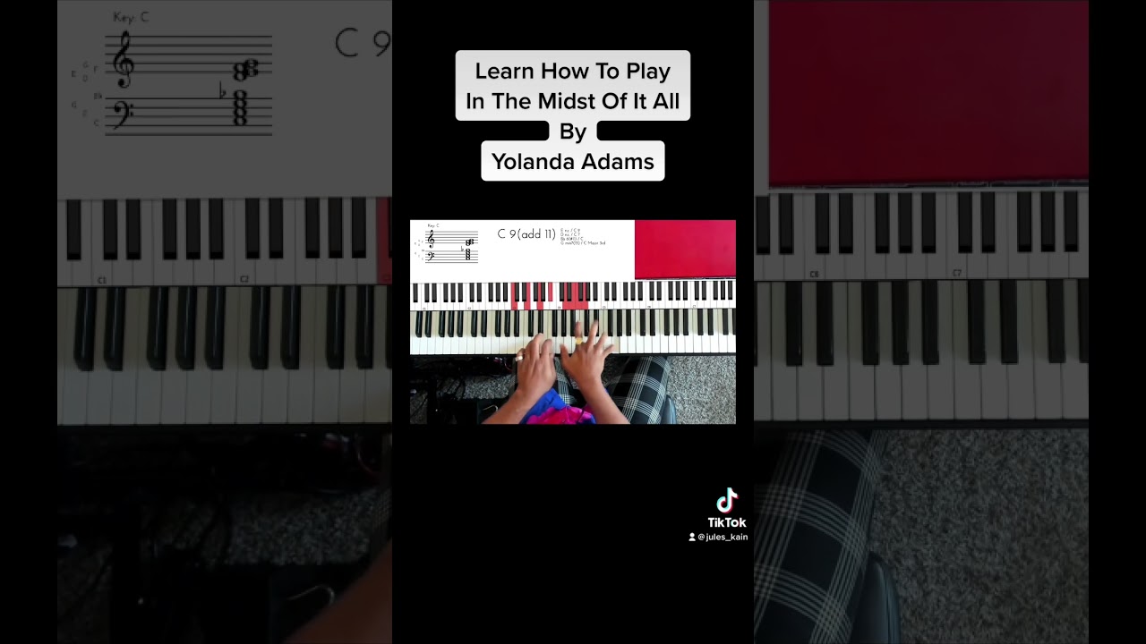 Learn Gospel Piano - In The Midst Of It All - Yolanda Adams #yolandaadams #pianolessons