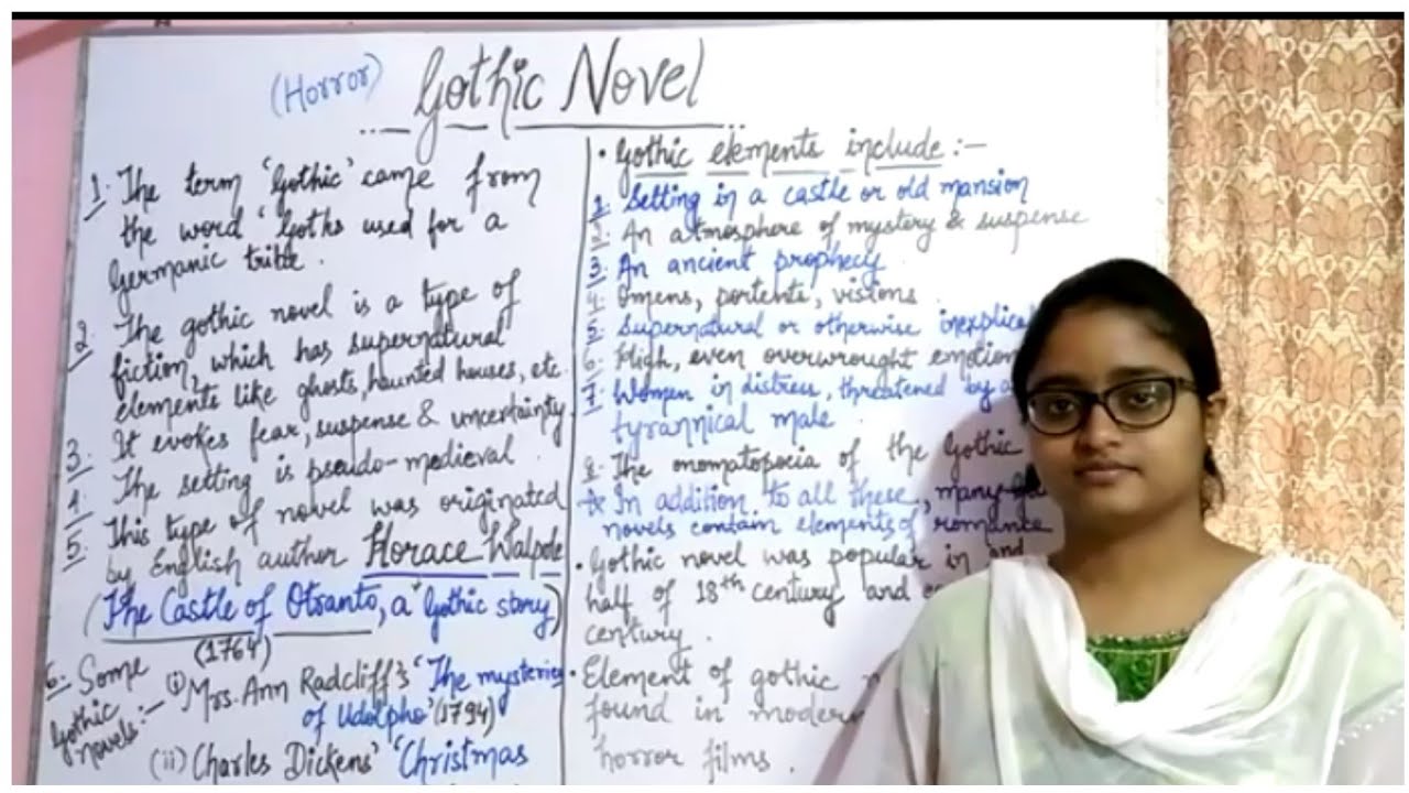 Gothic novel || explained in Hindi and English with notes ||
