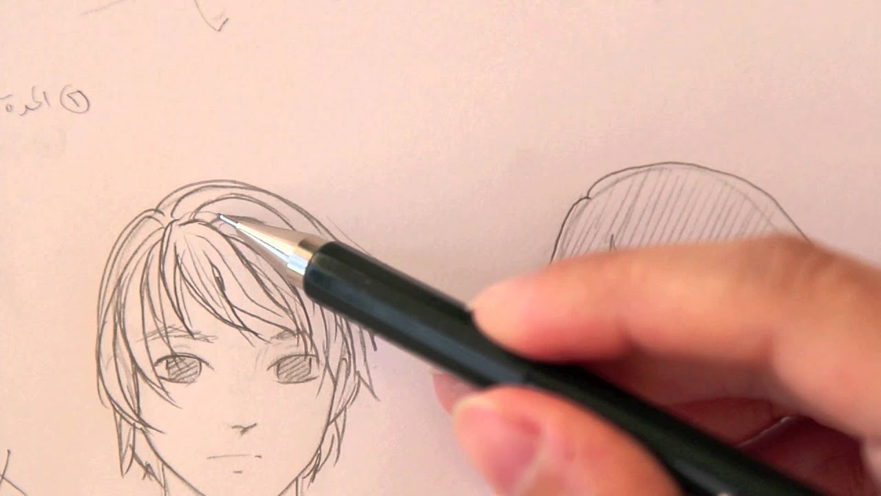 درس رسم الشعر (الجزء الأول) how to draw hair part one
