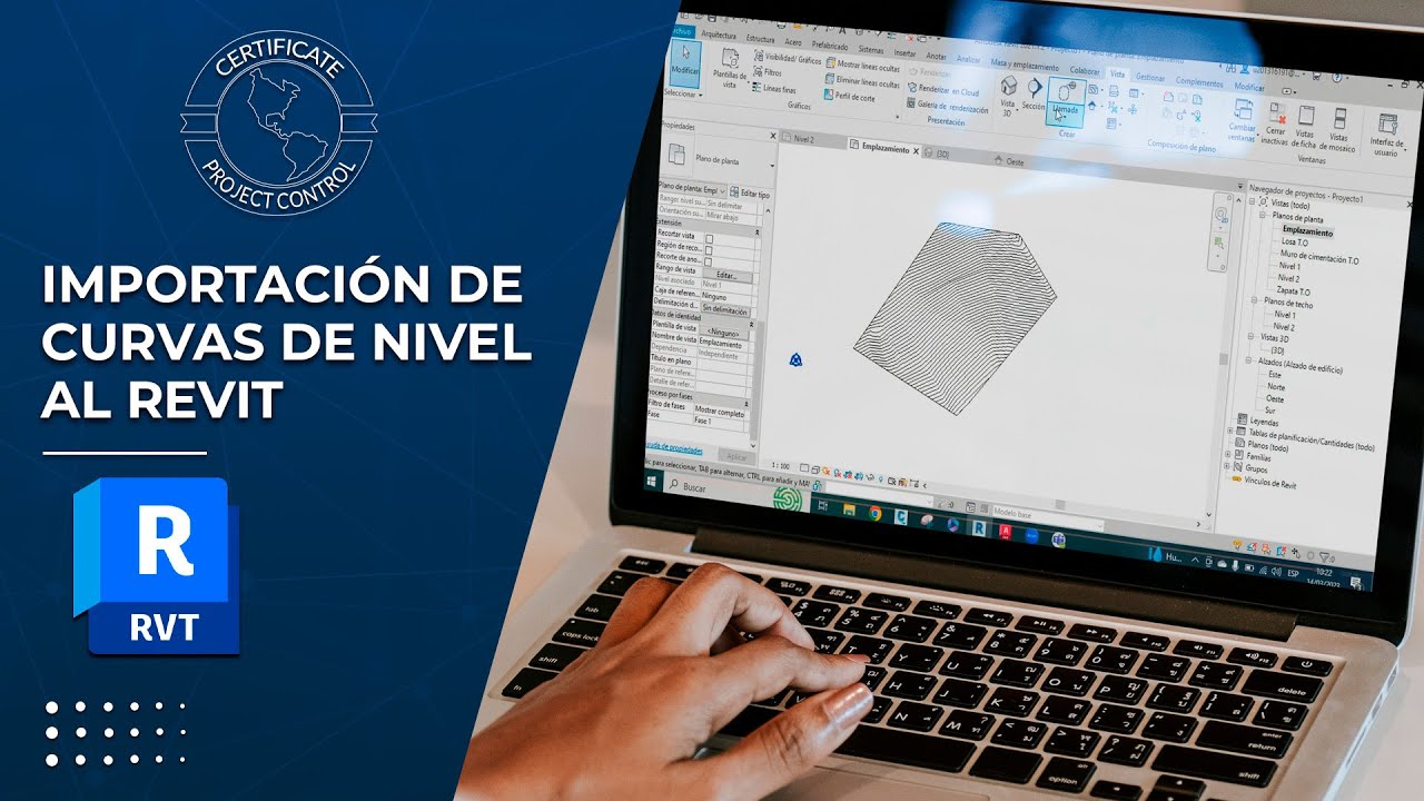 ¿Cómo importar curvas de nivel? - Revit