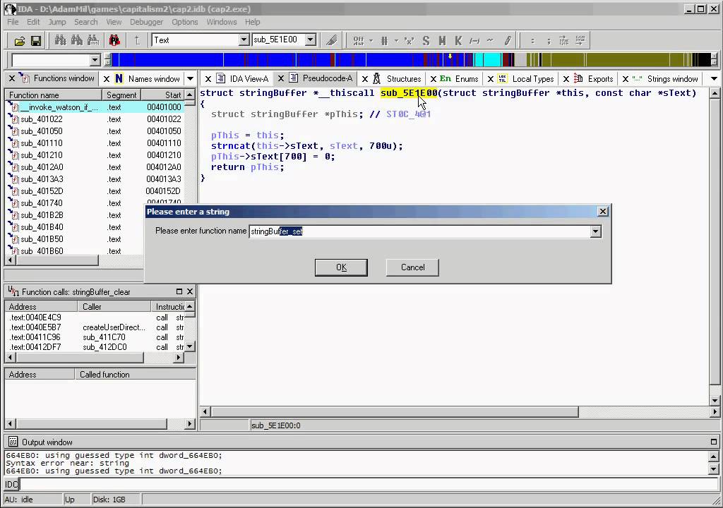 Real-world Decompilation with IDA Pro - Part 2: String Handling