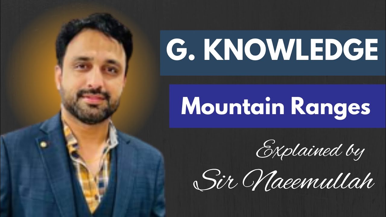 Mountain ranges | Covering 100+ MCQs | Sir Naeemullah mahar