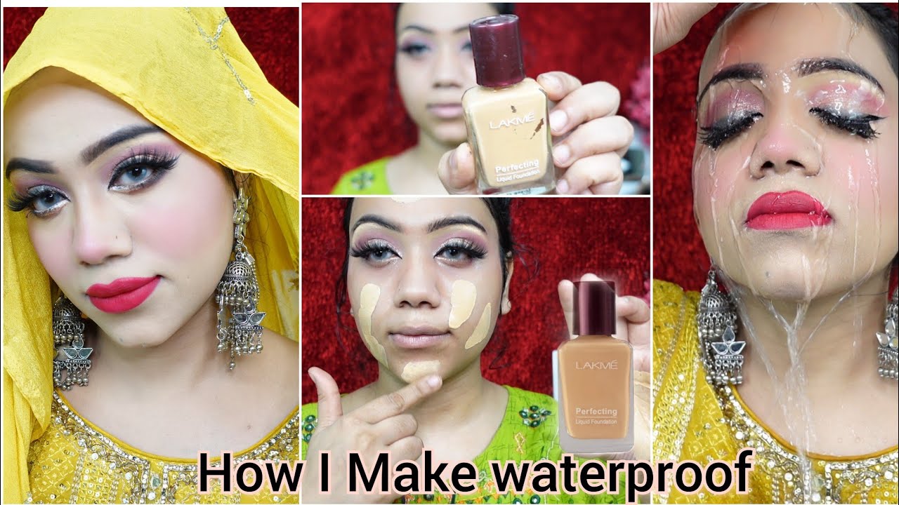 पानी फिसल जायेगा लेकिन फाऊंडेशन नहीं निकलेगा | Lakme Foundation से करें Waterproof Makeup