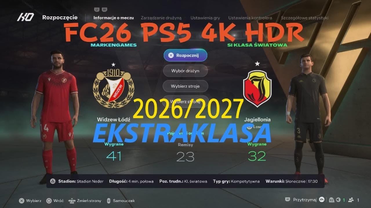 EA SPORTS FC 26* Widzew Łódź vs Jagiellonia Białystok 