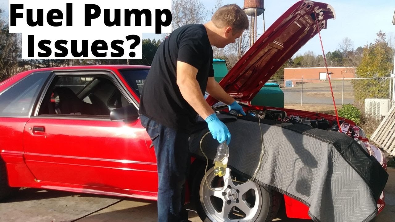 Diagnosing a BAD fuel pump on a FoxBody Mustang…Fuel Pump Volume Test