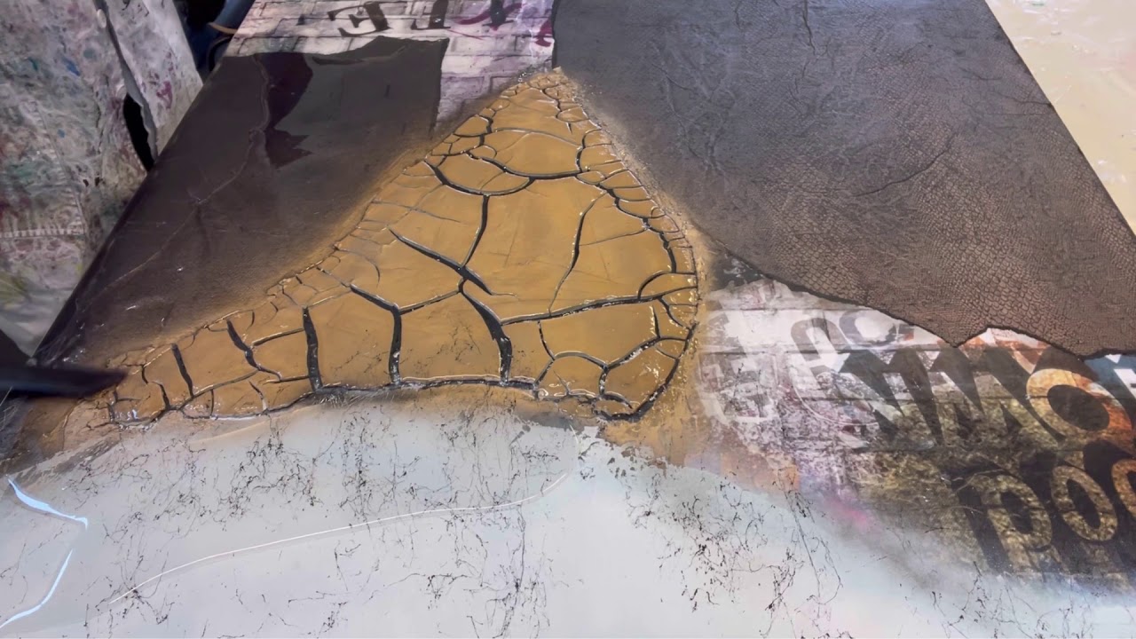 Crackle mit Resin im Resin-Urban-Style