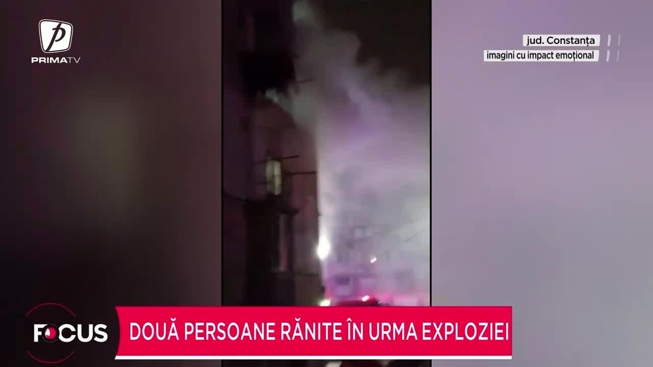 Explozie într-un bloc din Chitila.  Zeci de oameni evacuați
