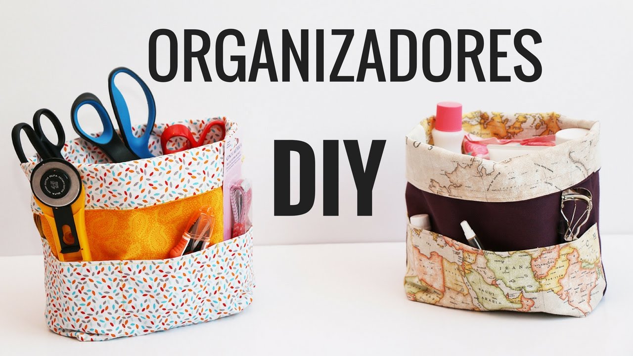 DIY ORGANIZADORES | Cómo hacer bolsas de tela organizadoras.