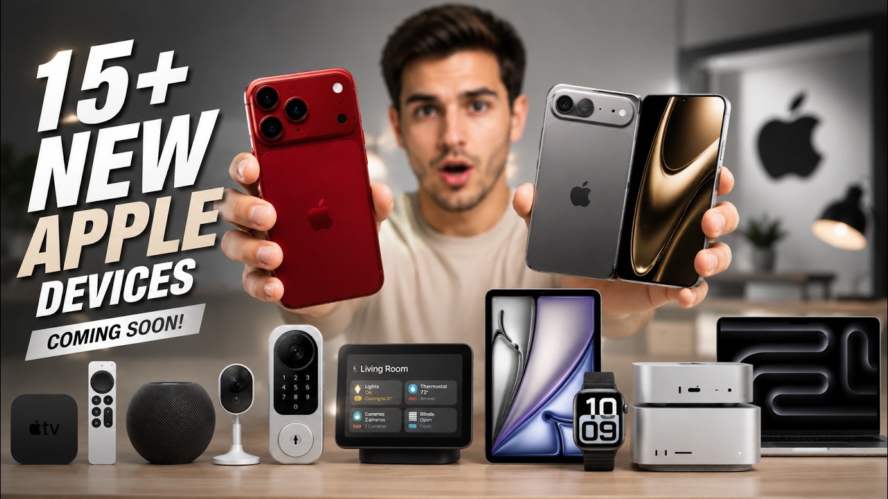 Apple готовит к выпуску 15+ НОВЫХ продуктов! iPhone 18 Pro Max, складной iPhone и многое другое