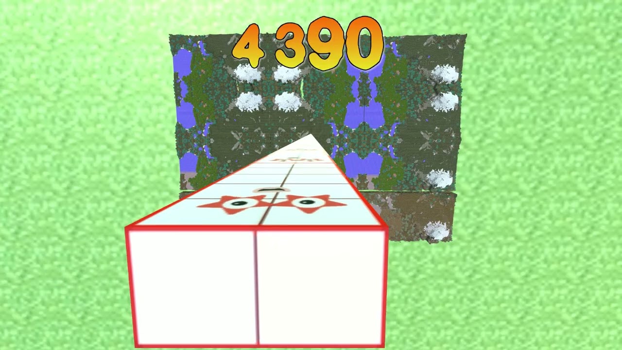 NumberBlocks a VERY tall tower from BLOCKS! In MINECRAFT