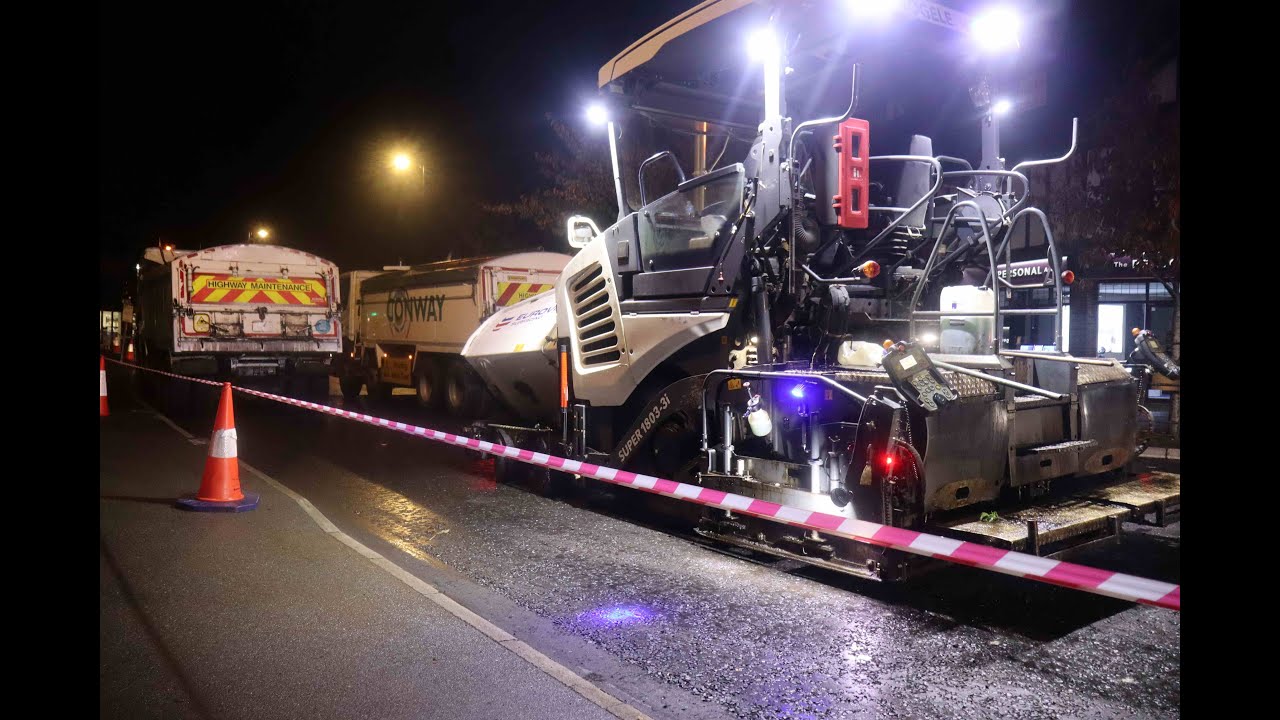 resurfacing at Banstead on B2217 on 14.10.25 Night 7