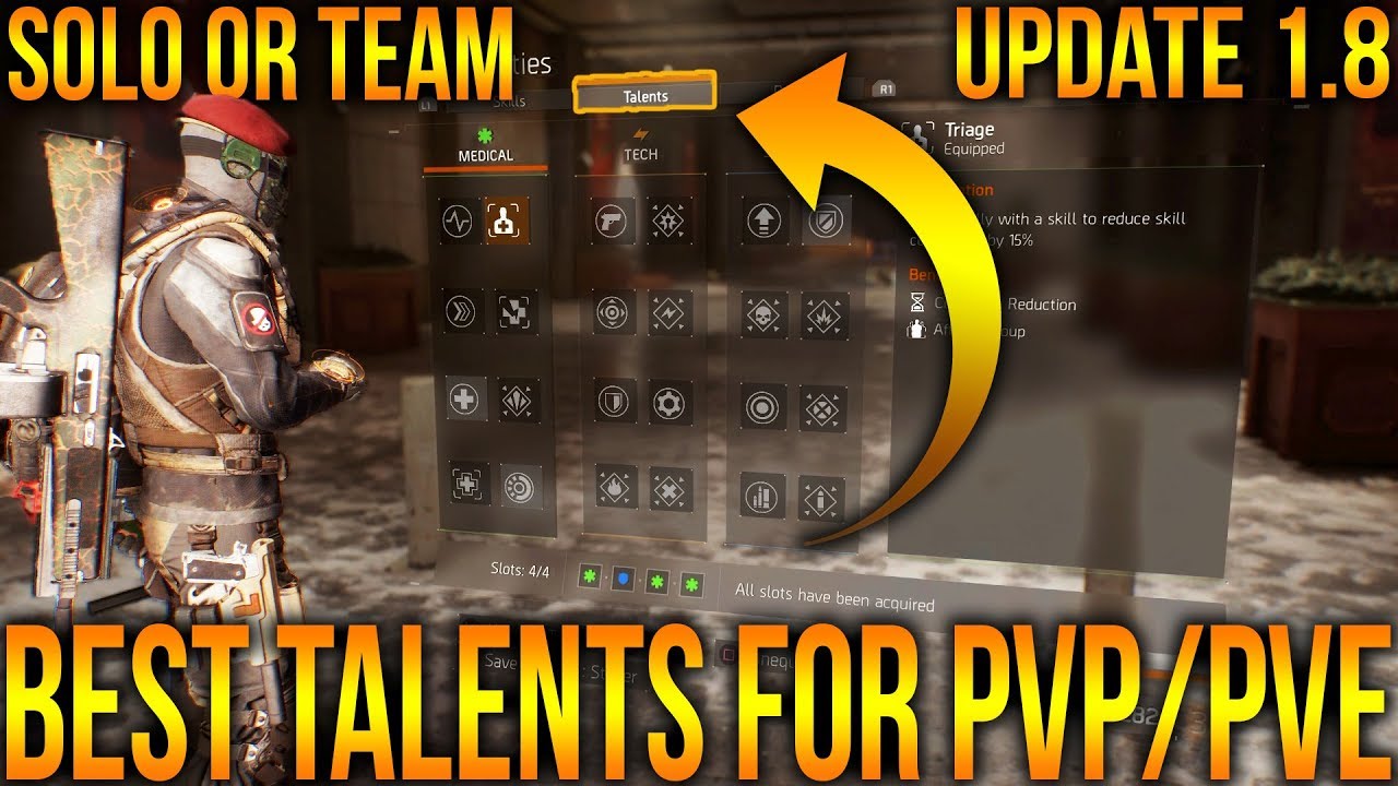 THE DIVISION 1.8 - BEST TALENTS FOR PVP & PVE | THIS COULD BE HURTING YOUR BUILDS