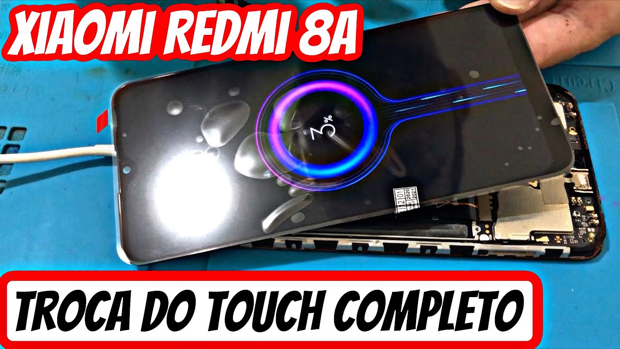 Como trocar o touch completo do Xiaomi Redmi 8A | Passo a passo