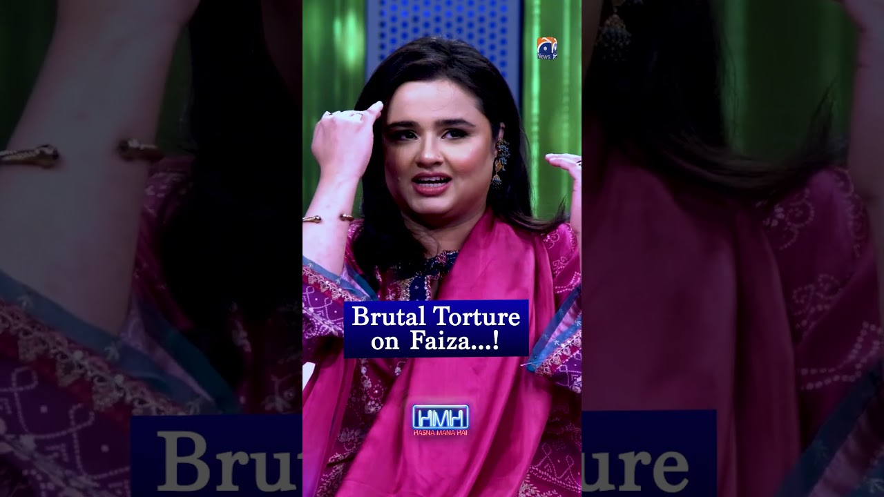 Brutal Torture on Faiza Saleem!😂 - #faizasaleem #hasnamanahai #tabishhashmi #geonews #shorts