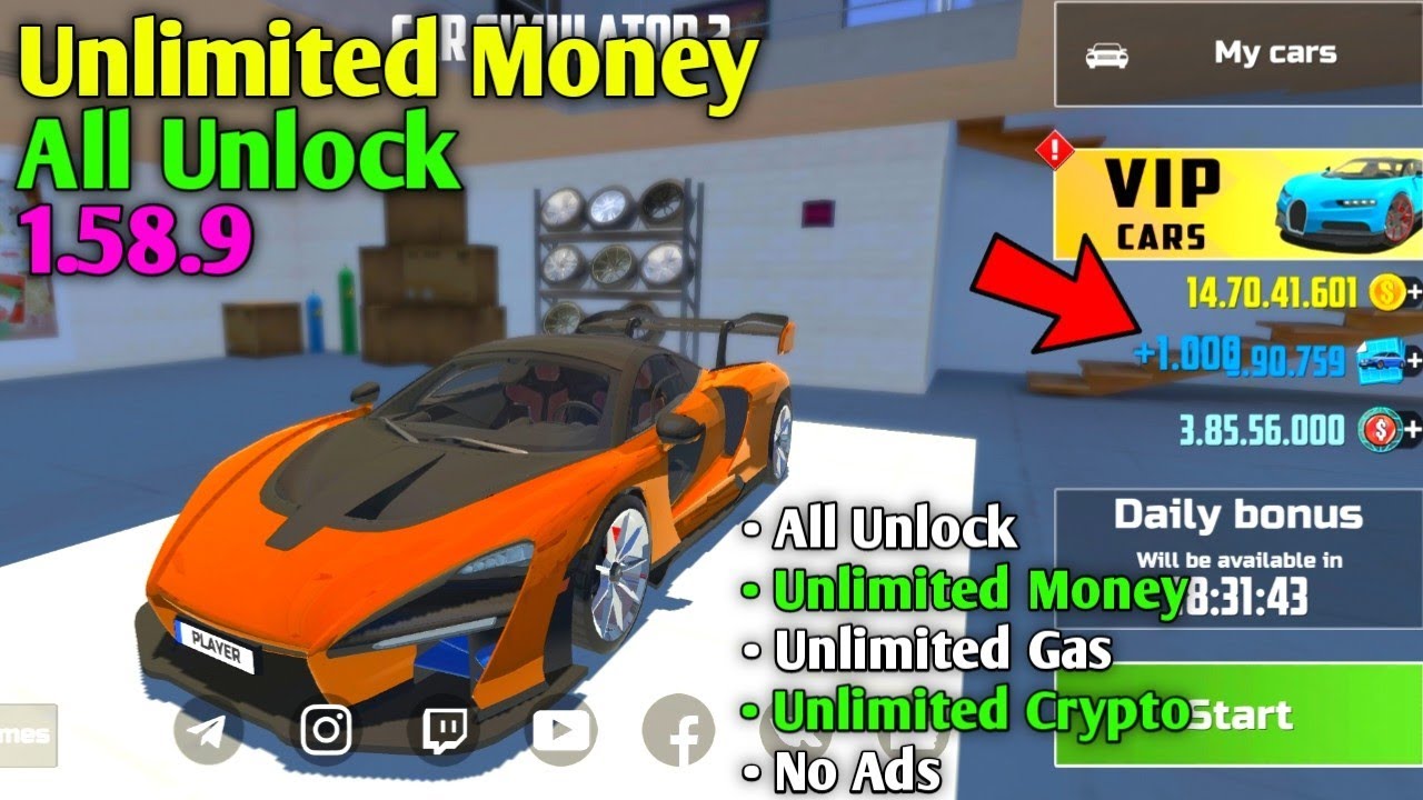 Car Simulator 2 New Update Mod Link 1.58.9 🤑All Unlock | Unlimited Money | New Spoilers Unlock
