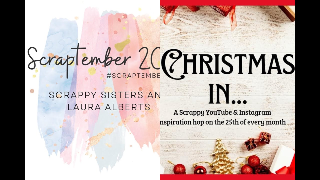 #scraptember2023 Day 25.  Mixed Alphas.  Christmas in September.   #scrapbookinglayout