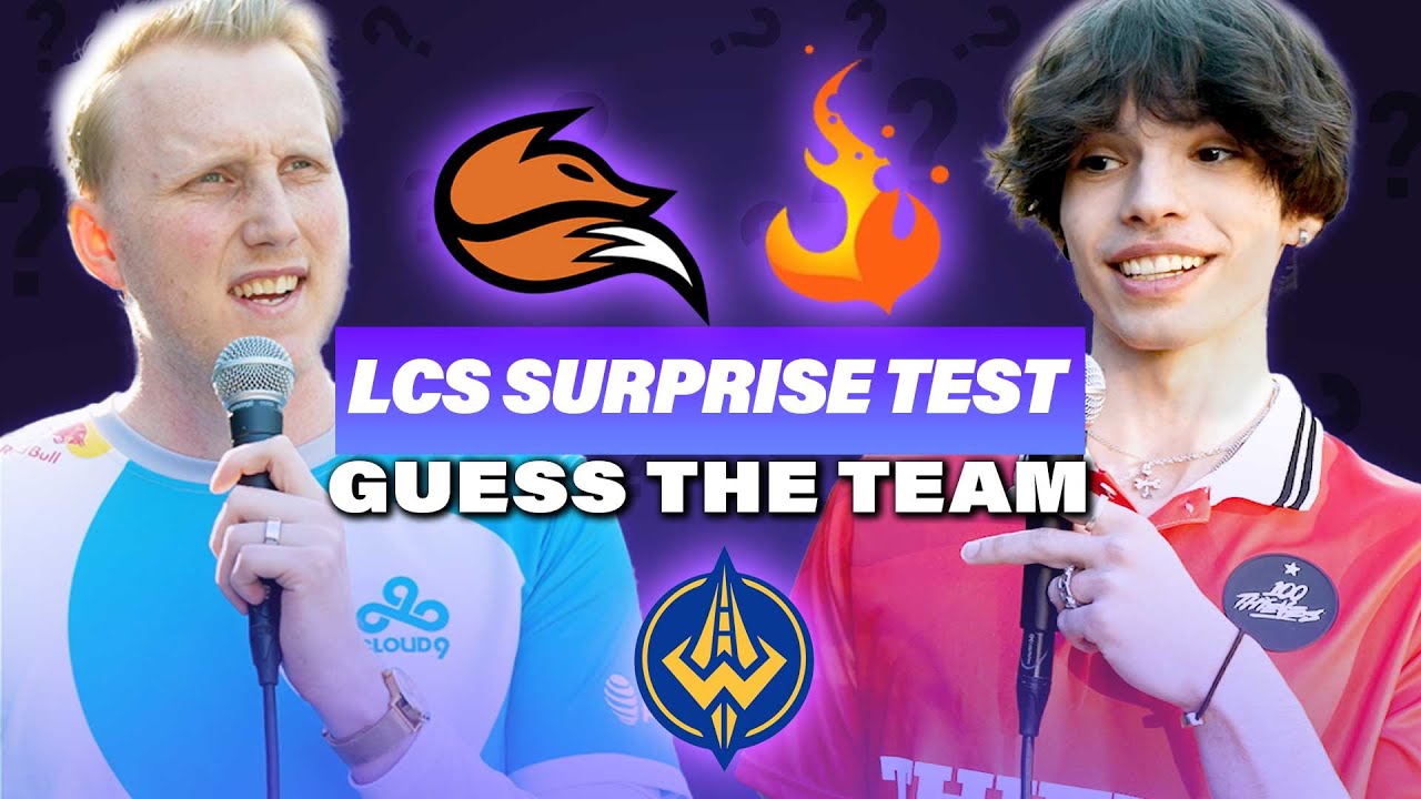 Do Pros KNOW these Team Logos? - LCS Surprise Test