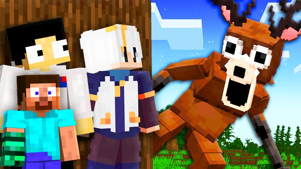 RESCAT&Eacute; a YOUTUBERS en 99 NOCHES en el BOSQUE en Minecraft! | AND REACCIONA a PapiEdger