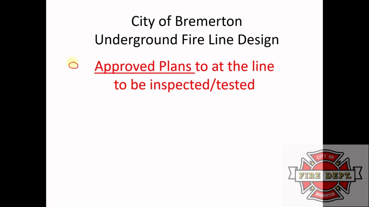 Underground Fire Line Inspection