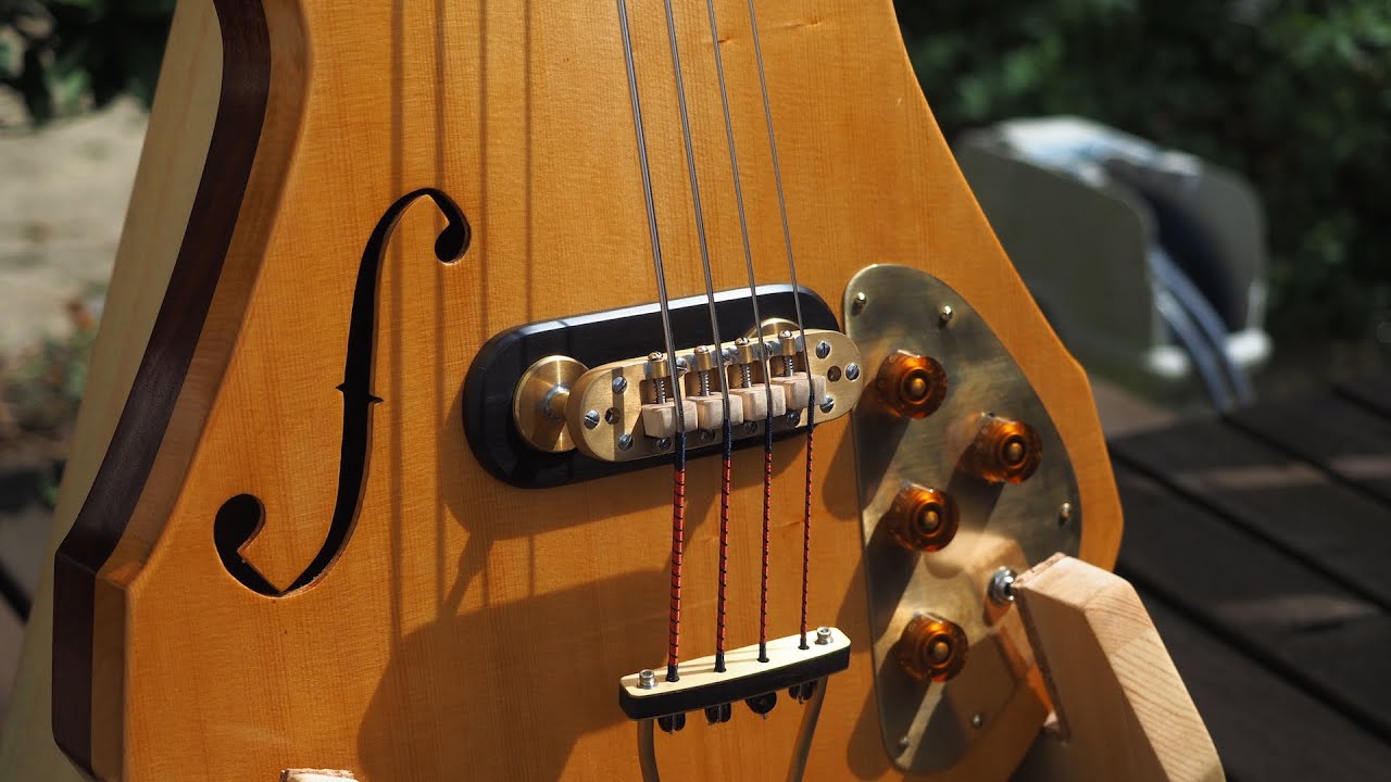 The Making Of Electric Upright double Bass Guitar For Sale!