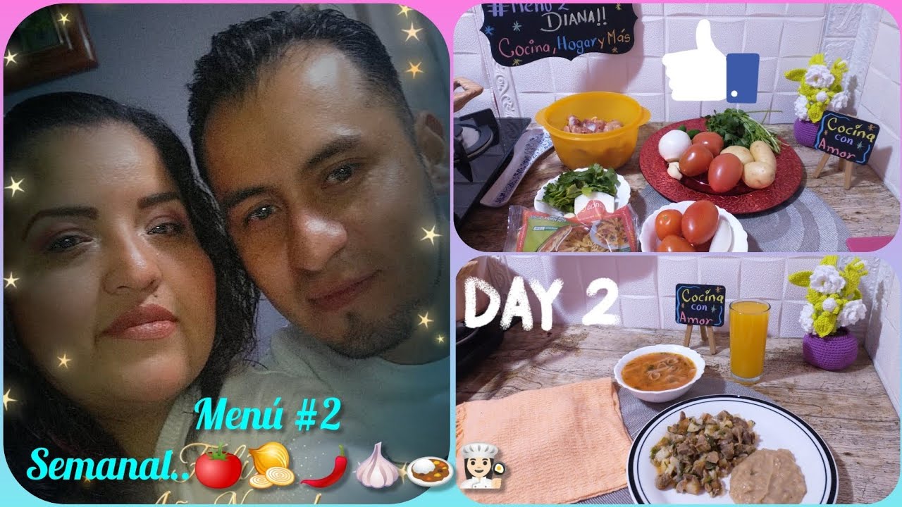 Menú #2 semanal 🧅🍅🌶️🧄👩🏻‍🍳 #vlog #vidareal #cocina #recetasfáciles #ideasdecocina #menueconomico 🥗🍲
