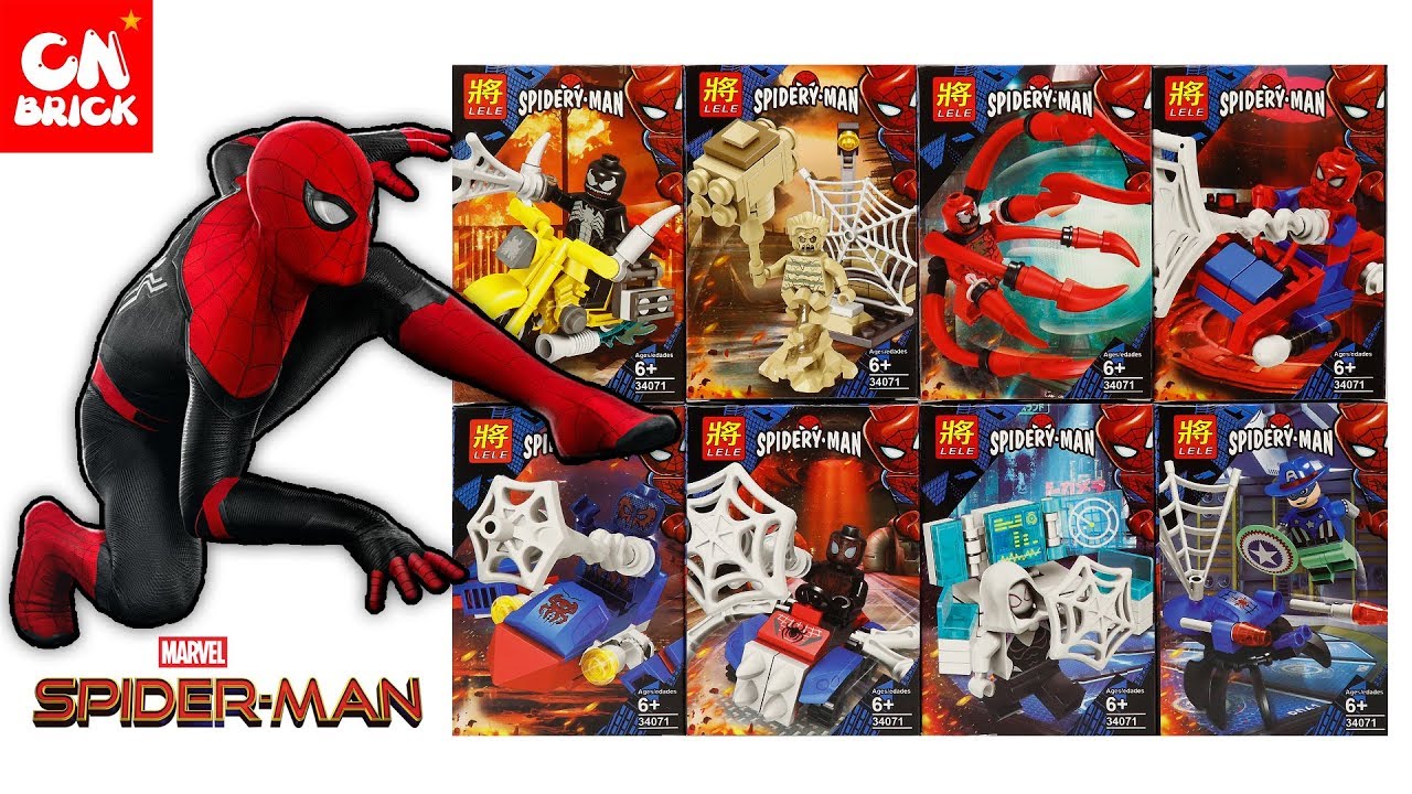 Unoffical LEGO SPIDER MAN MINIFIGURES SETS  LELE 34071 Unofficial lego lego videos