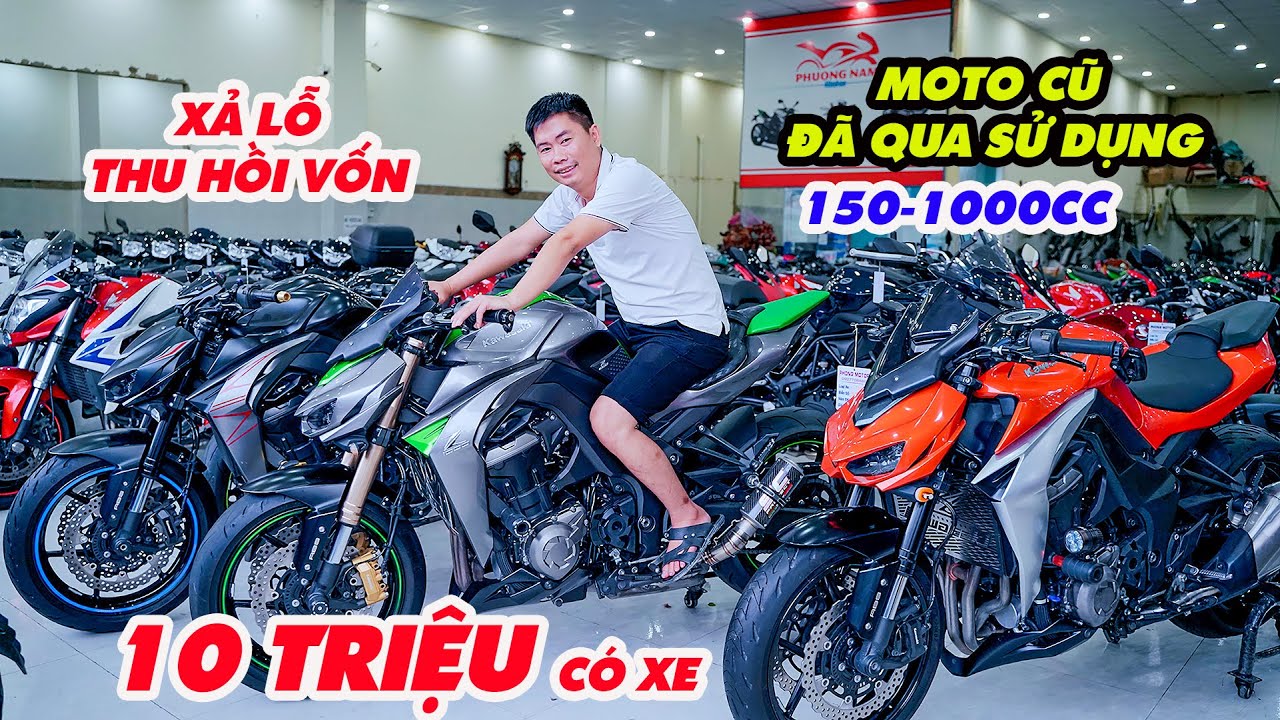 Cập nhật giá xe KAWASAKI z1000 z800 honda cb100r cbr650 cb300r cbr250 đã qua sử dụng xả lỗ thu hồi