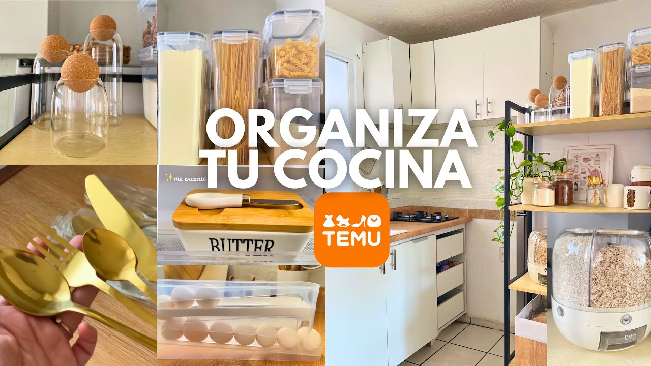 PRODUCTOS PARA TU COCINA EN TEMU 🧡 Organizando todo ✅