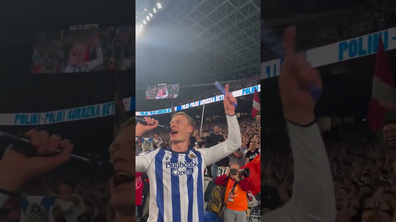 Oskarsson celebra el pase a la final de Copa con la afici&oacute;n... al ritmo de Bad Bunny I MARCA