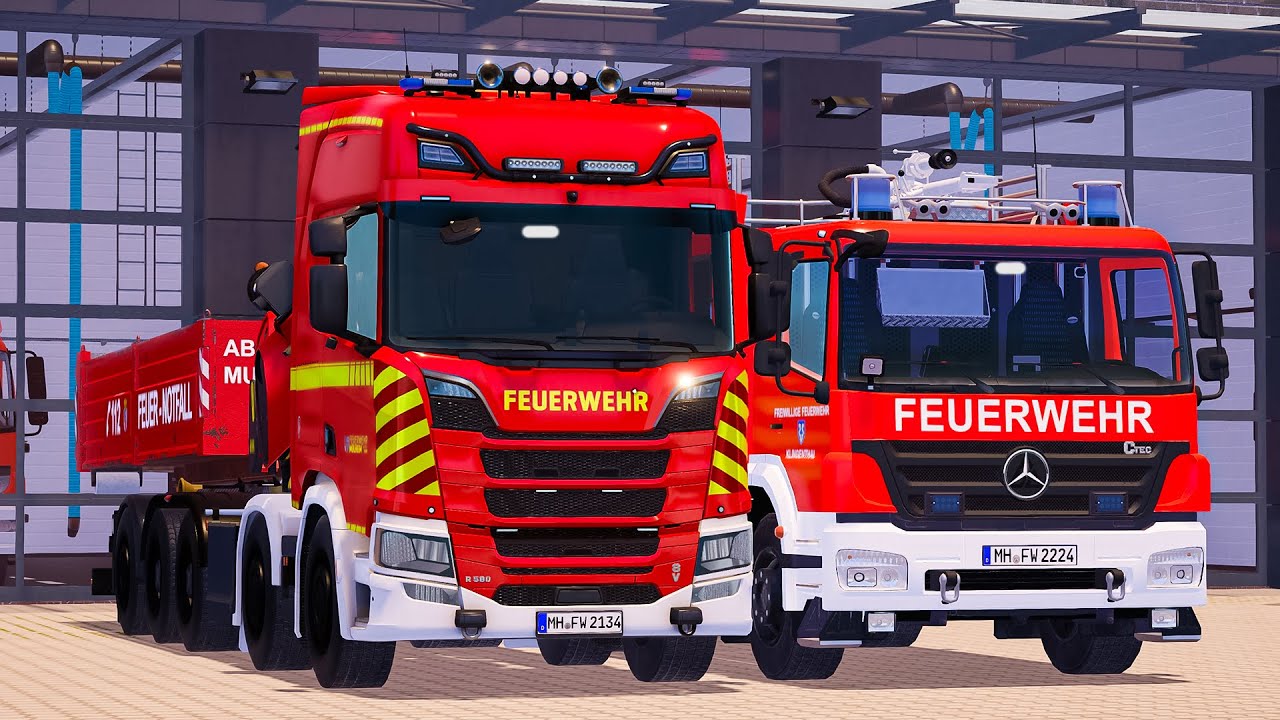Emergency Call 112 - Klingenthal Skins V2 Swap Body Vehicle and Firefighter on Duty! 4K