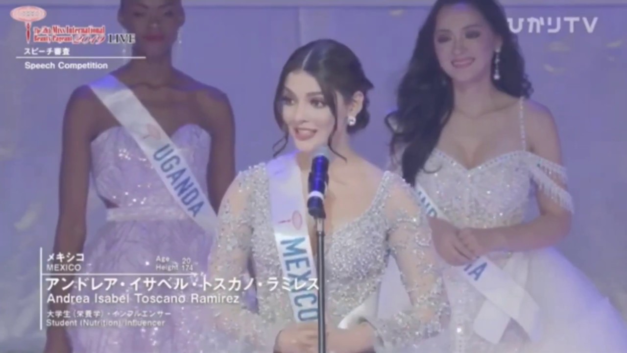 Miss Internasional Mexico 2019 (ANDREA TOSCANO) full performance preliminary