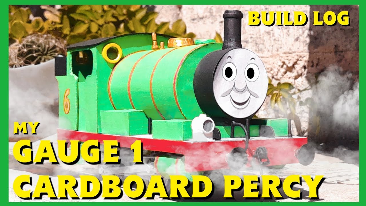 PROCESO de CONSTRUCCIÓN de mi GAUGE 1 PERCY hecho con CARTÓN (leer comentario fijado)