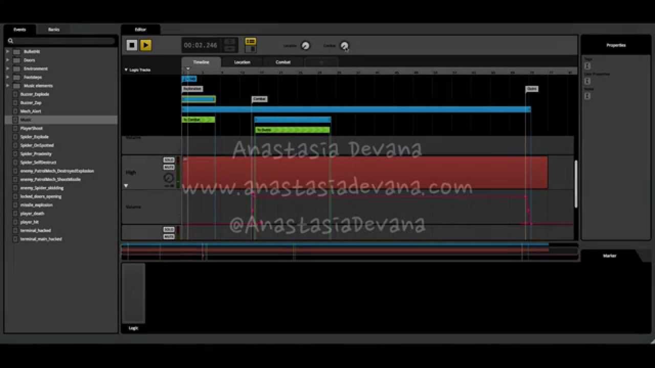 Adaptive music in Angry Bots using FMOD Studio and Unity