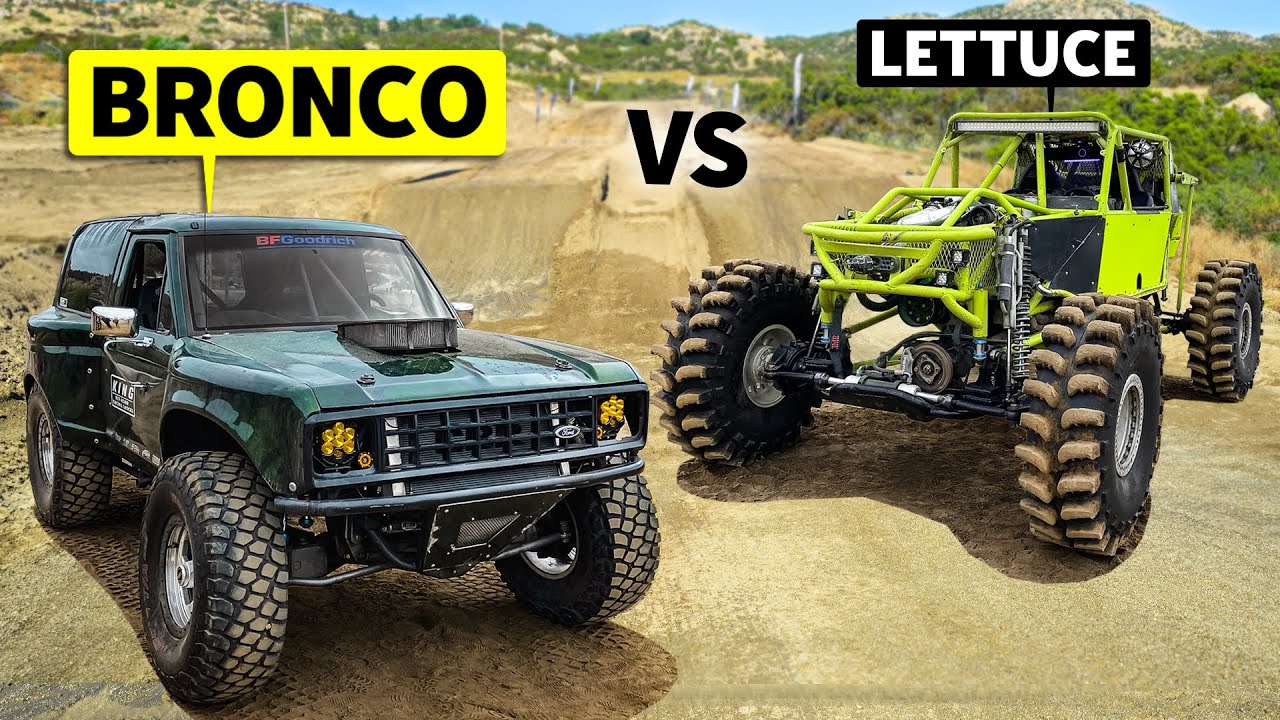 1350-сильный Rock Climbin’ Havoc Buggy против 650-сильного High Flyin’ Ford Bronco II в гонках по...