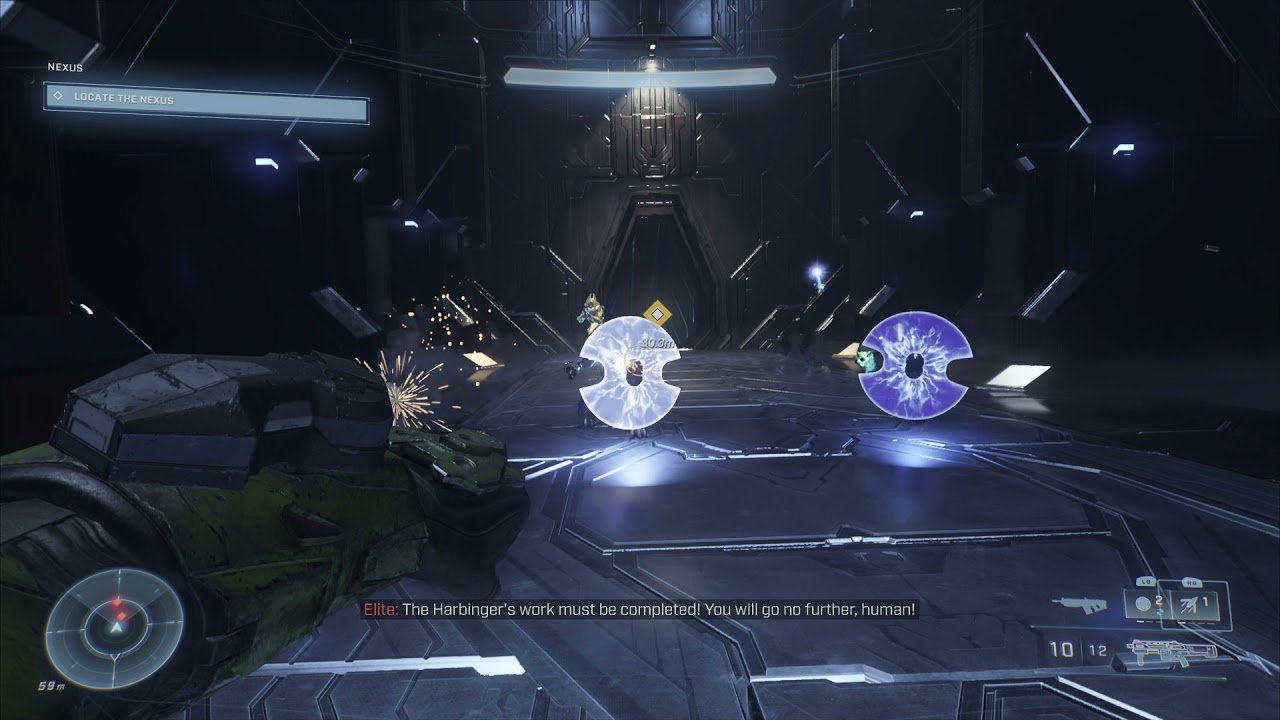 Halo Infinite - Nexus: Head To The Nexus: Defeat Advanced Banished: Direct Current and Grapplshot