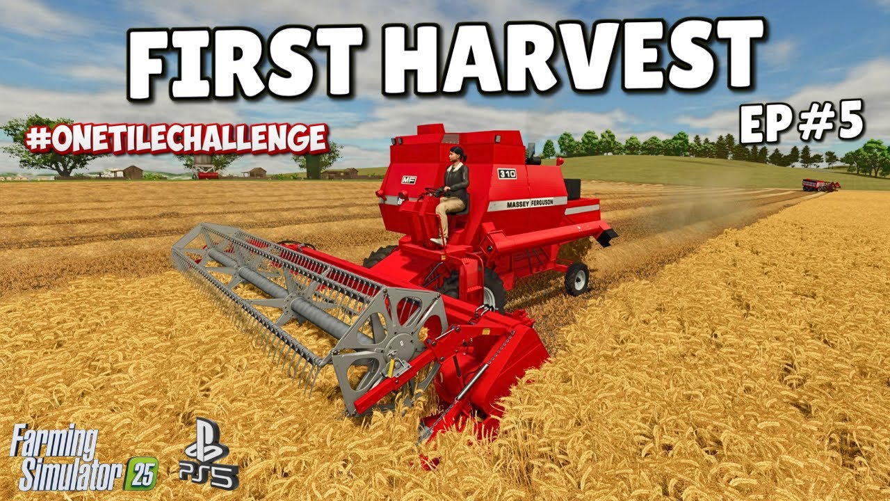 First Harvest - Calm Lands - PS5 EP#5 #onetilechallenge FS25